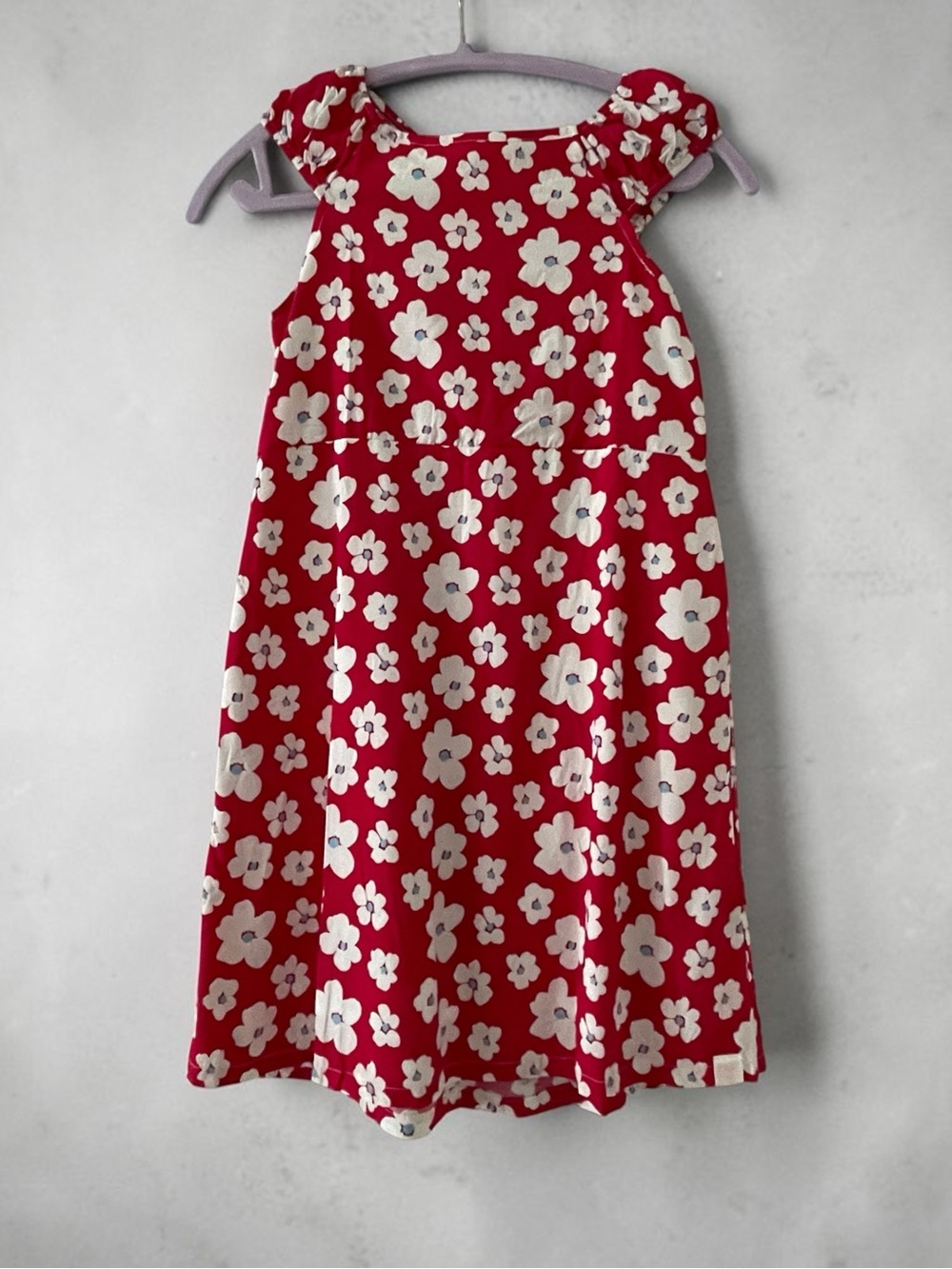 SweetHoney Girls Red Floral A-Line Dress Size 12